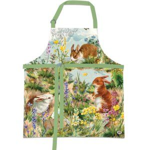Michel Design Works Cotton Apron Bunny Hollow NWT